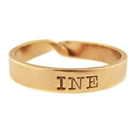 Picture of Solid 14K Gold Mobius Ring