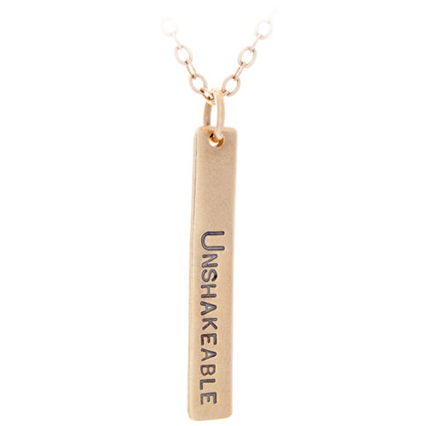 Picture of 14k Gold Unshakeable Flat Bar Charm