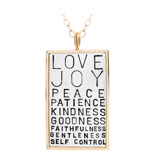 Picture of Silver with 14k Gold Rim Love Joy Charm