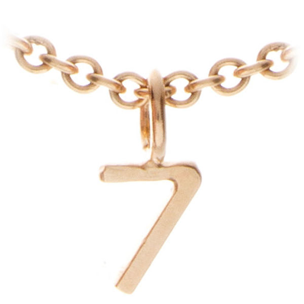 Picture of Solid Gold Number Charm