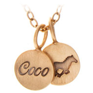 Picture of 14K Gold 3/8" Charm Necklace