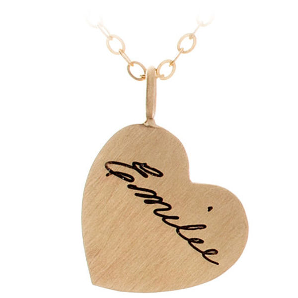 Picture of Engraved Heart Necklace