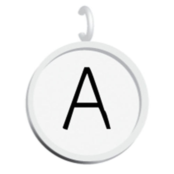 Picture of Silver 1" Initial Charm
